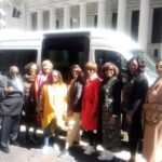 Memphis natives from five states take SFSoul Shuttle's tour of the California African-American Freedom Trail in Bay Limos' new Sprinter